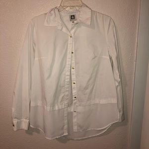 anne klein button-up